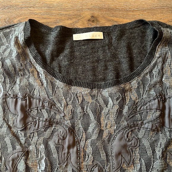 NWT hinge beaded sweater size small - Picture 2 of 4